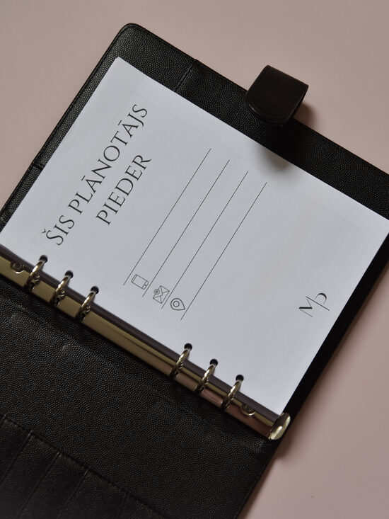 100 dienu plānotājs riņķu mehānisma vākos